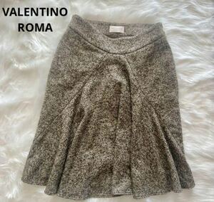 VALENTINO ROMA ツイードフレアスカート