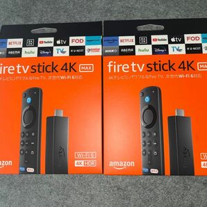 Fire TV Stick 4K Max(マックス)第1世代 | ストリーミングメディアプレイヤー　新品未使用　新品未開封　2台