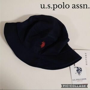 定番★正規品　バケットハット　ユーエスポロアッスン　ネイビー　58 メンズ　レディース　ラルフローレン　好きな方に　polo 