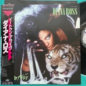 ☆美盤 ダイアナ・ロス DIANA ROSS / EATEN ALIVE マイケル・ジャクソン ECS-91128 帯付き【日本盤】 LP レコード アナログ盤 10512F3YK5