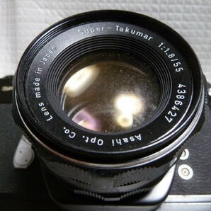 【ジャンク】 アサヒペンタックス ASAHI PENTAX SPOTMATIC 一眼レフ フィルムカメラ レンズ付き Super-takumar f:1.8/55の画像3