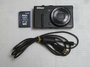 【ジャンク】 Nikon COOLPIX P330 ニコン クールピクス バッテリー1個付き 51-25.5mm f:1.8-5.6 デジカメ