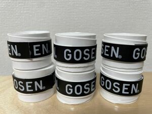 GOSEN オーバーグリップテープ 白6個