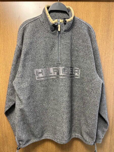 【tommy hilfiger/トミーヒルフィガー】90s ハーフジップフリース