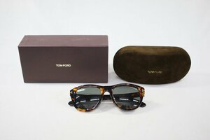 ◎ 美品・展示品 TOM FORD トムフォード TF520-F サングラス 53ロ20-145 ブラウン べっ甲 ユニセックス 眼鏡 箱・ケース付き