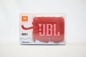 ◎ 未使用・未開封 JBL Go3 ポータブル ウォータープルーフ スピーカー レッド 防水 Bluetooth オーディオ機器 家電 ①