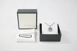 * used beautiful goods GUCCI Gucci 2699 Inter locking G top chain necklace silver 925 45cm lady's accessory 