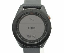 【1円】ガーミン APPROACH S60 GPS ゴルフウォッチ ブラック アプローチ 腕時計型 GARMIN z24-1473 中古品 z_w_画像2