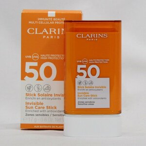 CLARINS クラランス インビジブル サンケア スティック SPF50 スティック状日やけ止め フランス製 17g 中古品 m_z(j) m24-36971