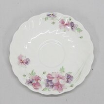 Noritake ノリタケ ペア カップソーサー 花柄 ２客セット 中古品 m_b(j) m24-36880_画像4