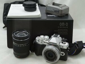 ◎【1スタ！】美品 オリンパス OM-D E-M10 MarkIII EZダブルズームキット マイクロフォーサーズミラーレス一眼カメラ