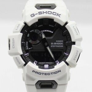 ★1スタ!! CASIO G-SHOCK Gショック GBA-900 アナデジ ホワイト 文字盤ブラック 樹脂ベルト 箱付き 動作確認済み 中古品 m_w(j) m5-33438