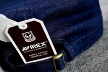 正規品 AVIREX ワークキャップ 帽子 メンズ 大きいサイズ 大きめ アビレックス 14787700-49 デニムネイビー_画像5