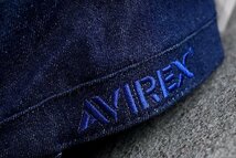 正規品 AVIREX ワークキャップ 帽子 メンズ 大きいサイズ 大きめ アビレックス 14787700-49 デニムネイビー_画像3