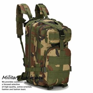 25L リュックサック リュック デイパック バックパック メンズ Military Tactical アサルト リュック 多機能 7999845 オリーブカモ 新品