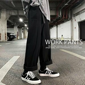  work pants cargo pants men's lady's bottoms relax pants Easy pants outdoor 7987816 2XL black 1 jpy start 