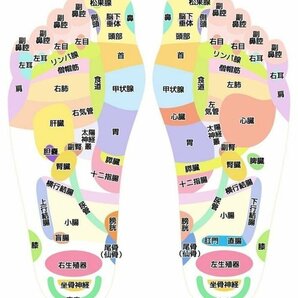 健康サンダル 健康 サンダル メンズ 足つぼ 健康スリッパ レディース 足ツボ 健康 マッサージ 7987125 23.0～23.5 ブラウン×レッド 新品の画像3