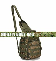 ボディバッグ バッグ ワンショルダー メンズ Military ミリタリー 7998661 デジタルオリーブ 新品 1円 スタート_画像2