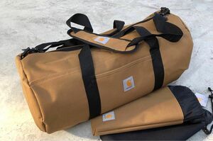 Carhartt ボストンバッグ カーハート ショルダーバッグ ドラムバッグ 大容量 2way ブラウン