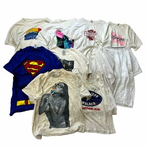 【１円スタート】Tシャツ 訳アリ25着アソート ９０s 無地 プリント 汚れ 破れ 黄ばみなど セット売り リメイク用