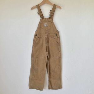 USA製 90s Carhartt カーハート ダック オーバーオール / ビンテージ キッズ 子供服 サロペット