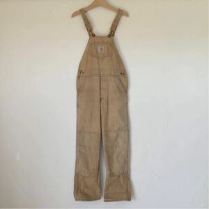 USA製 90s Carhartt カーハート ダック オーバーオール 6 / ビンテージ キッズ 子供服 サロペット