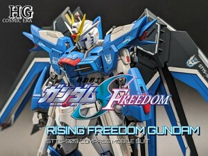 HG 1/144 ライジングフリーダムガンダム 塗装改修完成品 機動戦士ガンダムSEED FREEDOM HGCE ガンプラ