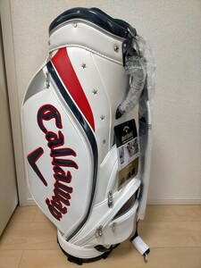 Callaway EXIA 22 JM キャロウェイ キャディバッグ 22 JM ホワイト/ネイビー/レッド　9.5型