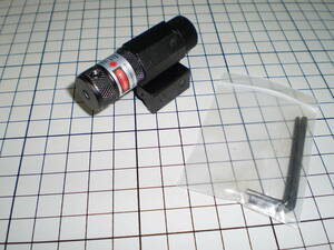 20ｍｍ / 11mm レール 用　レーザーサイト B 新品　黒 プッシュスイッチ 赤色 : 輸入品 ハンドガン 電動ガン サバゲ― エアガン　ｂ