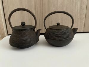 南部鉄器 茶道具 工芸品 茶器 煎茶道具 刻印あり　2個