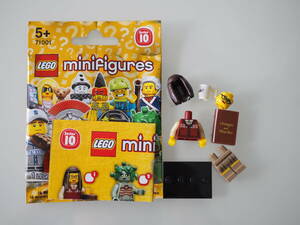 【開封未組立】レゴ ミニフィギュア シリーズ10 NO.1 司書 カップ 本 メガネ LEGO Librarian minifigures series 10