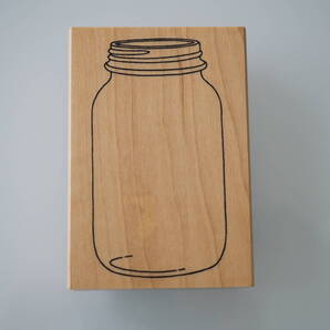 【INKADINKADO】メイソンジャー型 スタンプ ビン 瓶 ボトル キャニスター ペーパークラフト Maison Jar Stamp