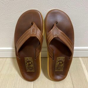 ISLAND SLIPPER アイランドスリッパ US7 25 ブラウン ビーチサンダル