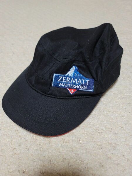 スイス ツェルマット Zermatt キャップ 帽子 ブラック