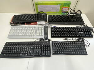 ☆k52 PC用キーボード 7点おまとめ★ GALLERIA/BLACKWIDOW/BUFFALO/FUJITSU/Logitech/ SANWA パソコン周辺機器