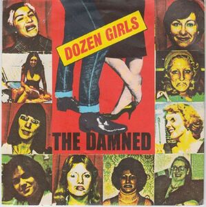 英 パンク、ゴスロック　ダムド　７“　Dozen Girls　ピクチャー・スリーブ　1982年