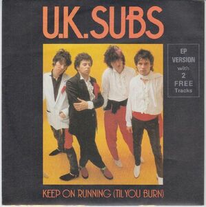  Британия punk U.K. вспомогательный s7*EP Keep On Running (Till You Burn) Picture * рукав 1979 год 