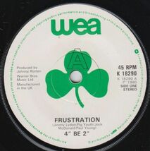 英　オルターナティブ・ロック　ジョン・ライドンの弟ジミー・ライドンのバンド4” Be 2”　７インチ・シングル　Frustration　1980年_画像2