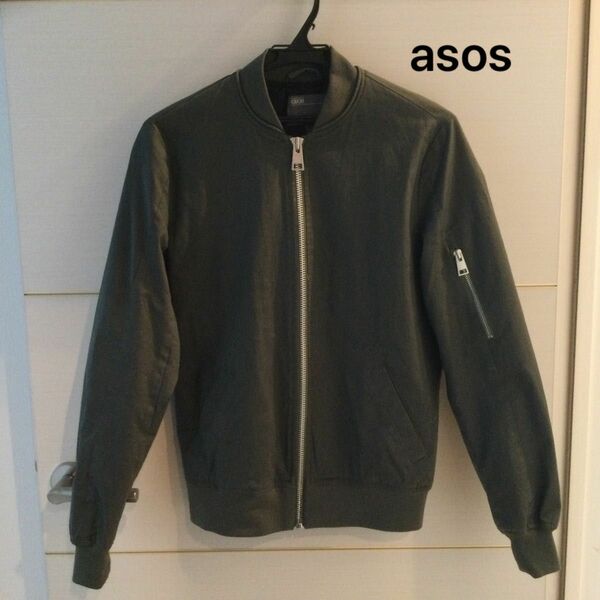 asos エイソス　MA-1 ジャケット　ブルゾン　カーキ