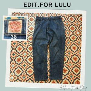 美品》エデットフォールル　EDIT.FOR LULU　青ブルー　セルビッチデニム38 デニムパンツ デニム ジーンズ　ジーパン　