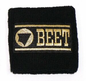 BEET(ビート) ロゴ入り　リストバンド[黒]　0708-RTB-04