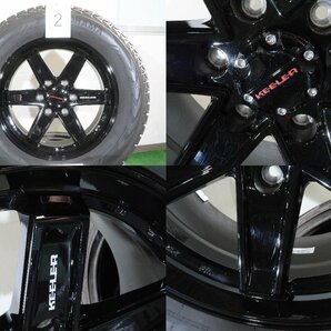 4本 weds キーラー 18インチ 8J +25 6H 139.7 スタッドレス ヨコハマ アイスガード G075 2022年 265/60R18 ランクル プラド ハイラックスの画像3