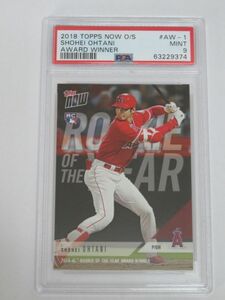 PSA10 大谷 翔平 TOPPS NOW 2018 MLB ROOKIE OF THE YEAR 新人王 英語版 24時間限定販売 Shohei Ohtani RC ルーキー トレーディングカード