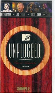 H00021202/VHSビデオ/エリック・クラプトン/ジョー・コッカー、他「Unplugged Finest Moments Volume 1」
