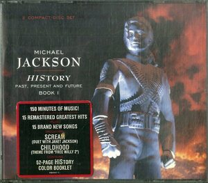 D00157848/CD2枚組/マイケル・ジャクソン「History Past Present And Future Book I (1995年・US盤・R&B・ニュージャックスウィング・デ