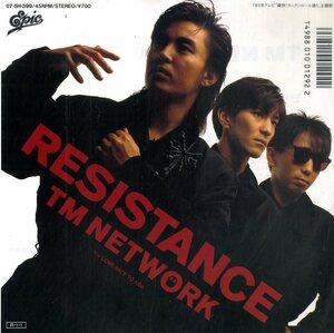 C00164312/EP/TMネットワーク(宇都宮隆・小室哲哉・木根尚登)「Resistance / Come Back To Asia (1988年・Resistance)」