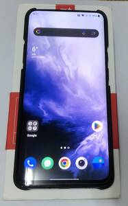 【美品】OnePlus 7 pro GM1910 Snapdragon 855 RAM8GB ROM256GB ブルー 箱あり