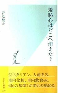 [A12290598]羞恥心はどこへ消えた? (光文社新書)