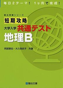 [A11437817]短期攻略 大学入学共通テスト 地理B (駿台受験シリーズ) 阿部 恵伯; 大久保 史子