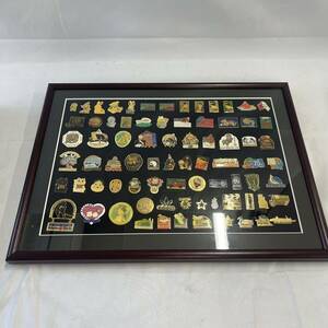 m pin badge collection frame frame attaching pin z collection souvenir interior 